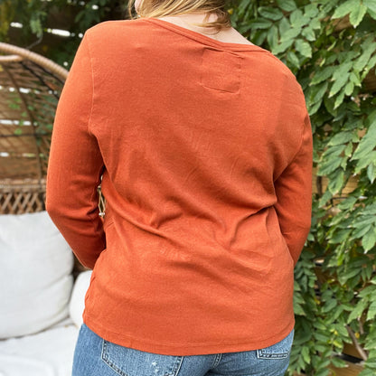 Strong Tree | Burnt Orange Long Sleeve | XL