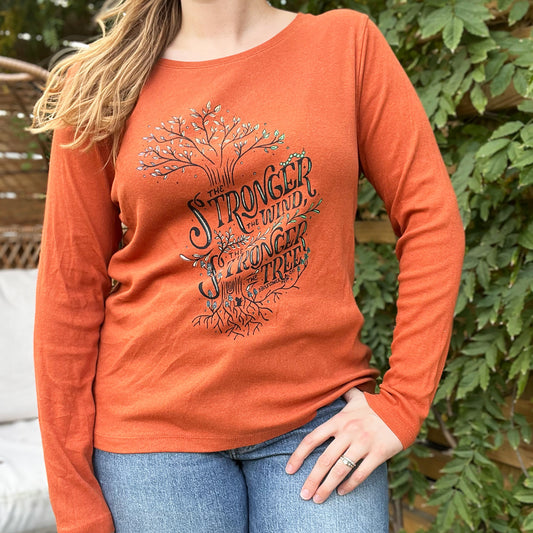 Strong Tree | Burnt Orange Long Sleeve | XL