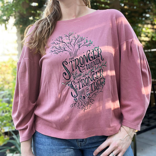 Strong Tree | Pink Long Sleeve | XL