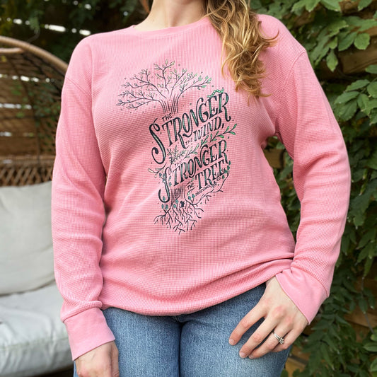 Strong Tree | Pink Thermal Long Sleeve | XL