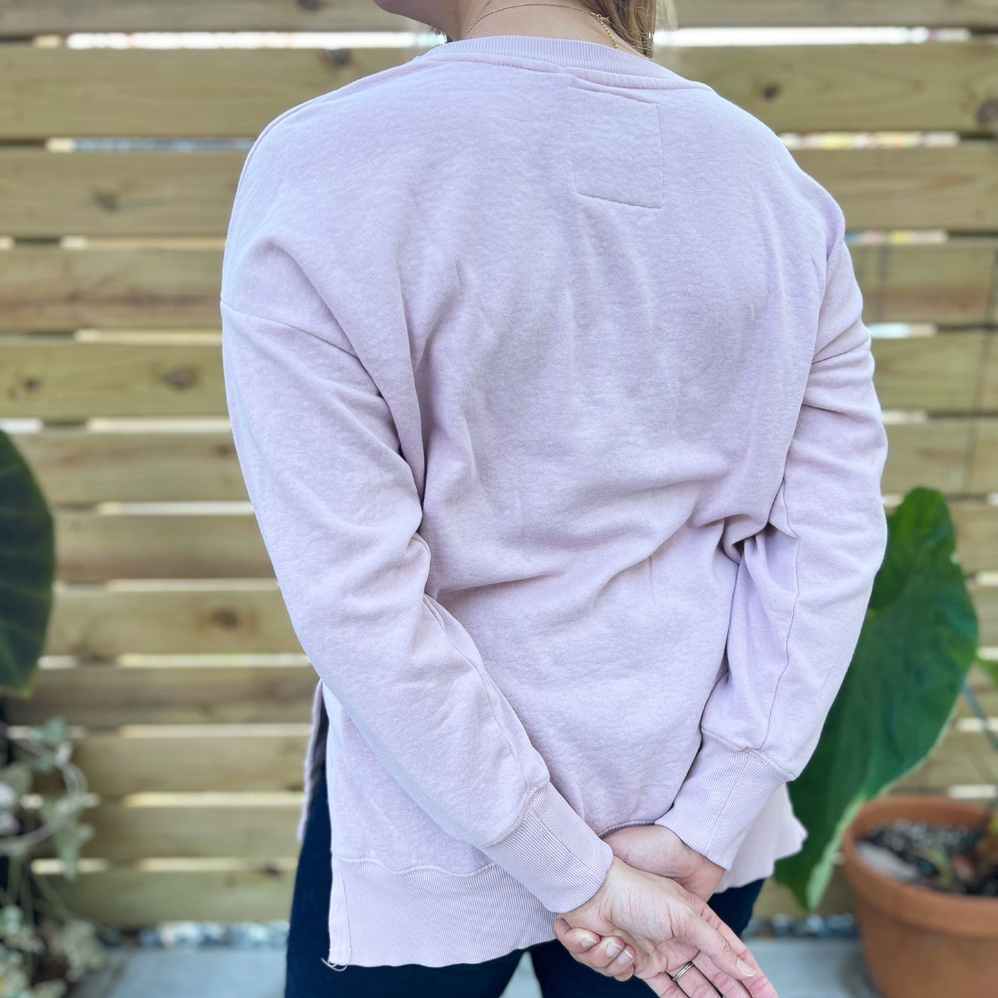 Typewriter | Pink Sweatshirt | Medium