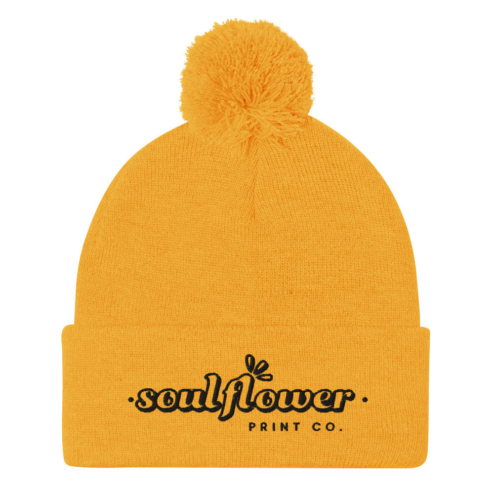 Pom-Pom Beanie | Soulflower Print Co.