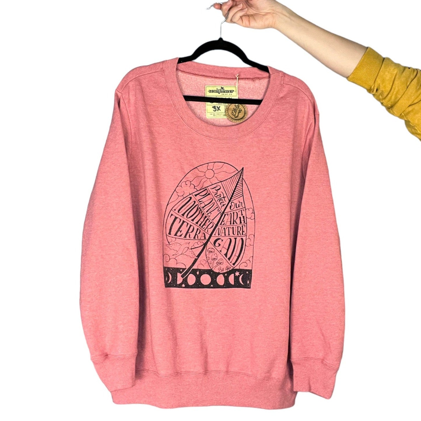 Protect Mother Nature | Pink Sweater | 3X
