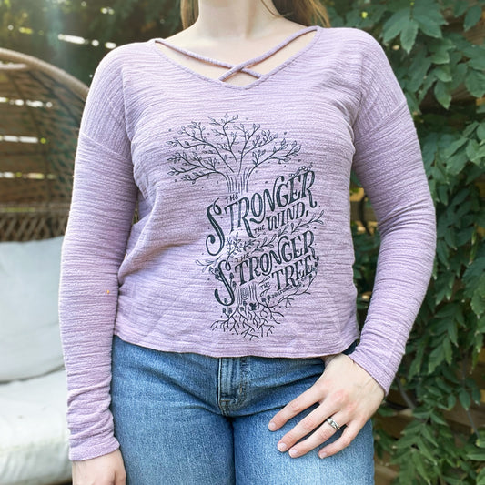 Strong Tree | Dusty Purple Long Sleeve | Small