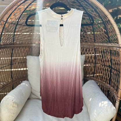 Wild & Free | White/Purple Ombre Tank Top | Small