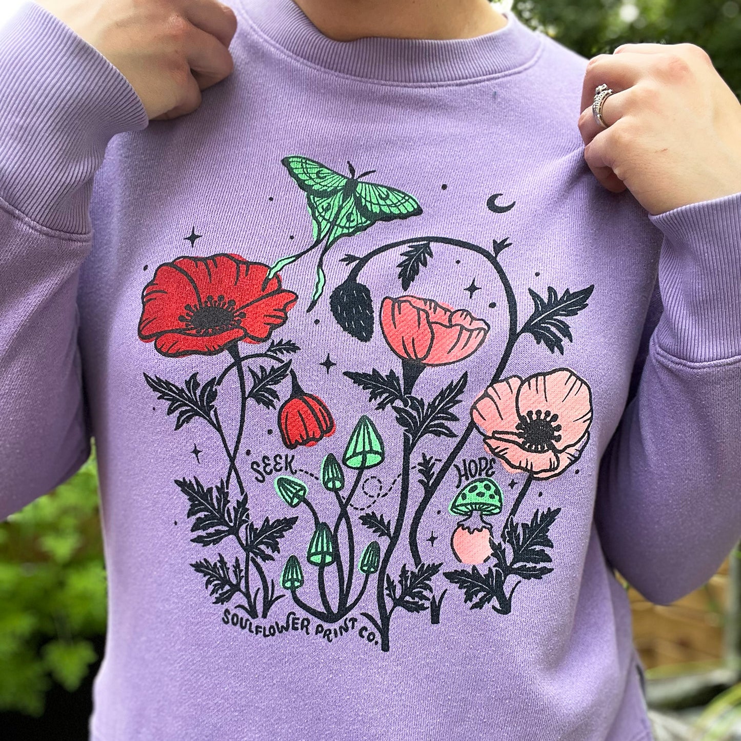 Seek Hope | Purple Sweatshirt | Medium