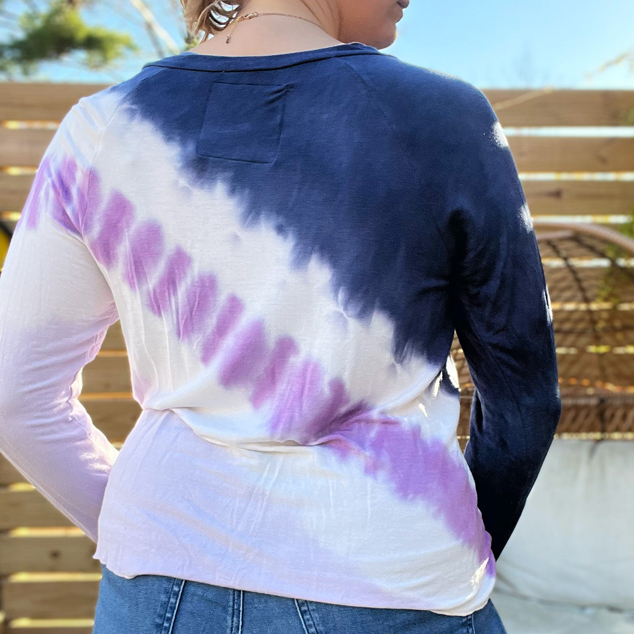 Protect Mother Nature | Purple Tiedye Long Sleeve | XL
