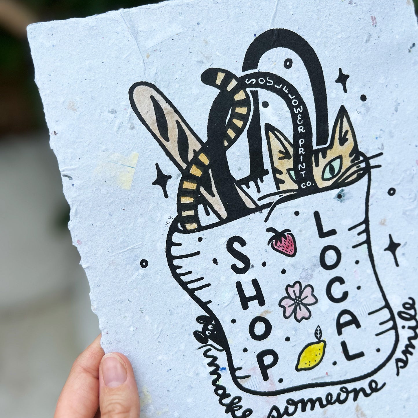 Handmade Paper Poster | Shop Local
