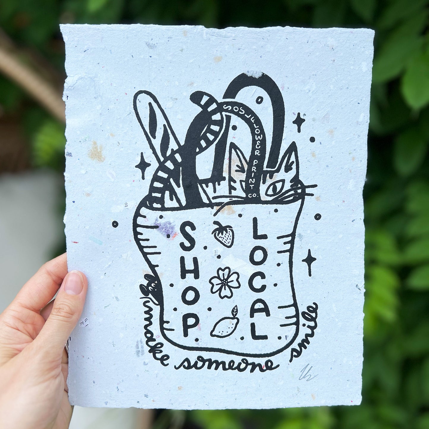 Handmade Paper Poster | Shop Local