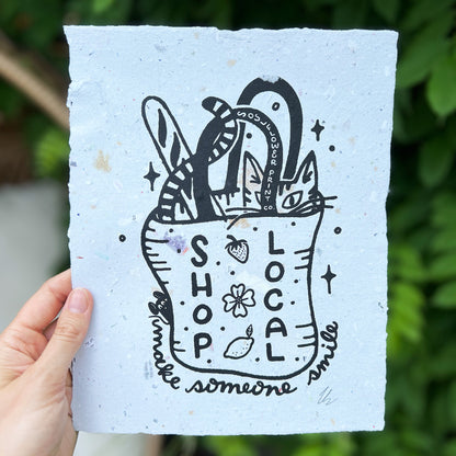 Handmade Paper Poster | Shop Local