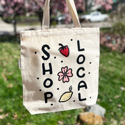Shop Local | Cream Tote Bag