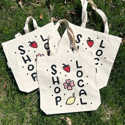 Shop Local | Cream Tote Bag