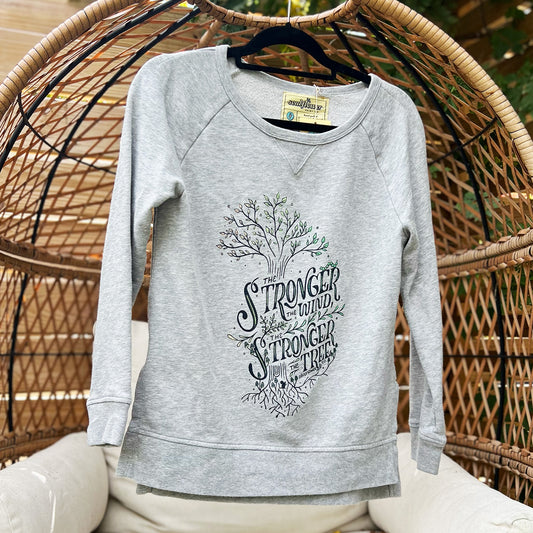 Strong Tree | Gray Sweatshirt | XS