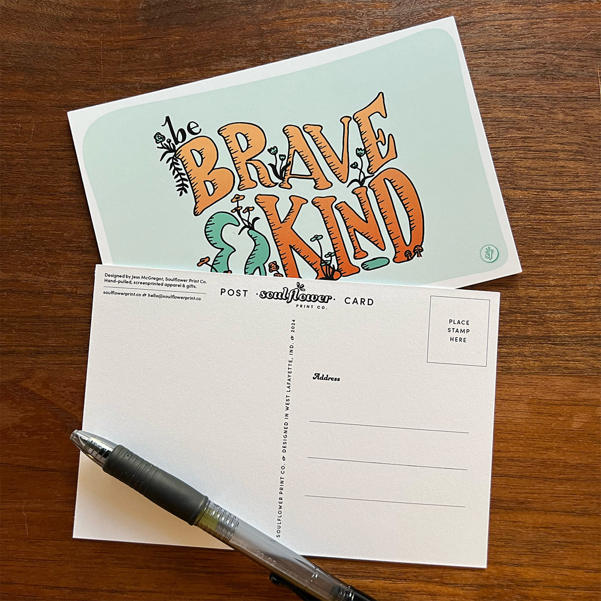 Postcard | Brave & Kind