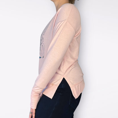 Brave & Kind | Pink Long Sleeve | Small