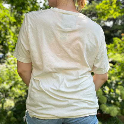 One Day at a Time | July Birth Flower | Cream Tee | XL