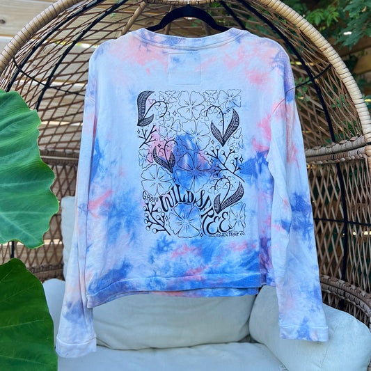 Wild & Free | Blue / Pink Tiedye Long Sleeve | Small