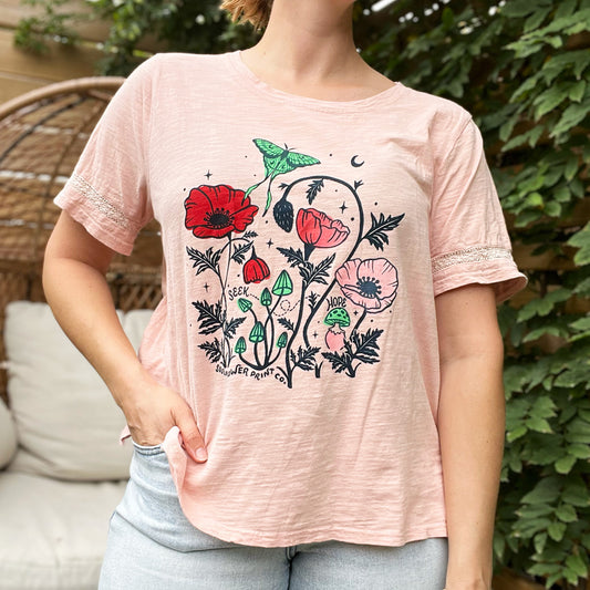 Seek Hope | Pink Peach Tee | Large