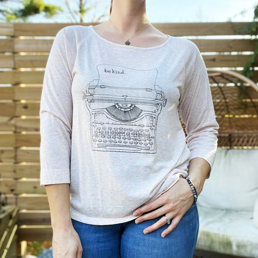 Typewriter | Multi-Color Speckled Long Sleeve | XL