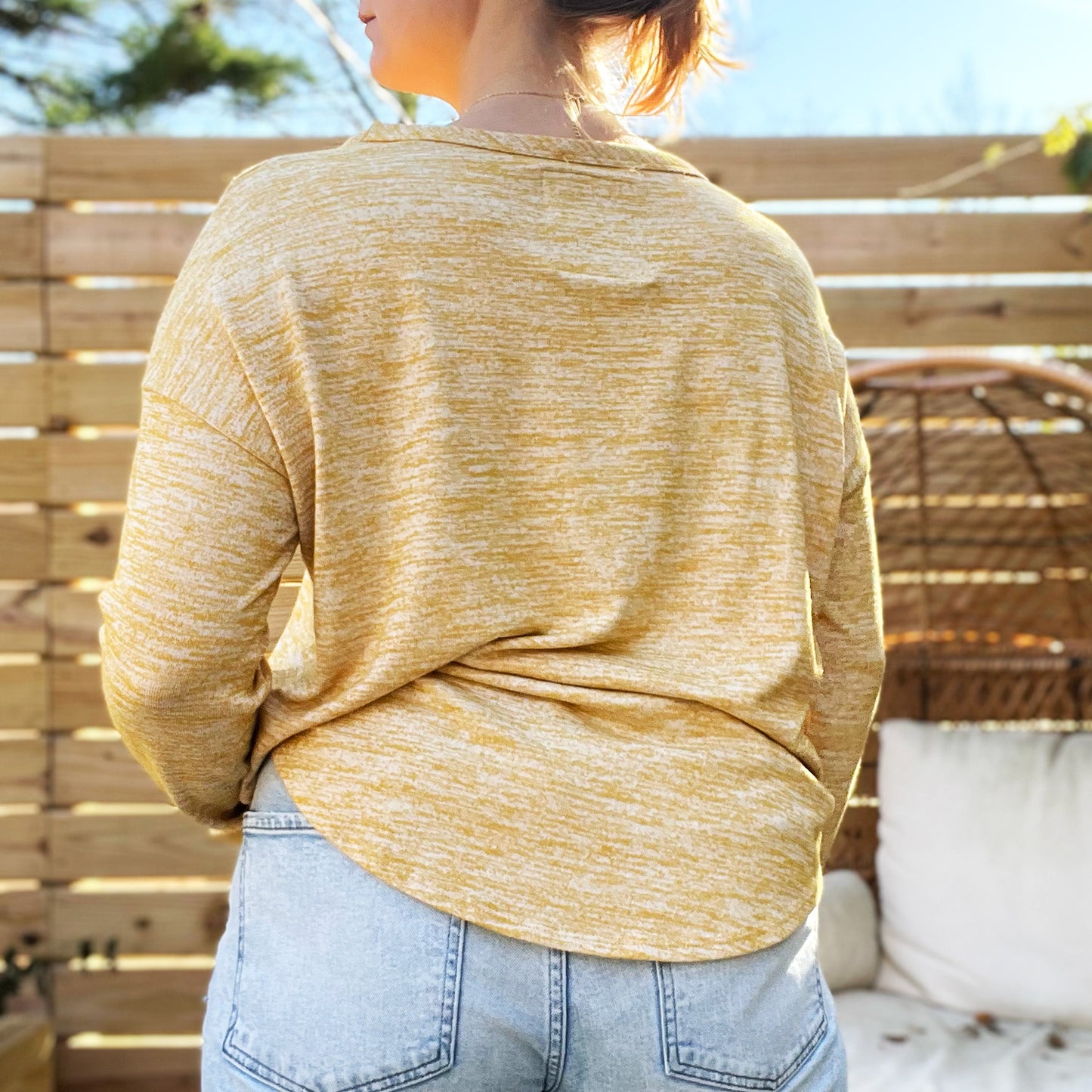Brave & Kind | Yellow Long Sleeve | Large