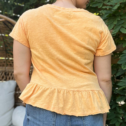 Seek Hope | Yellow Flowy Tee | Medium