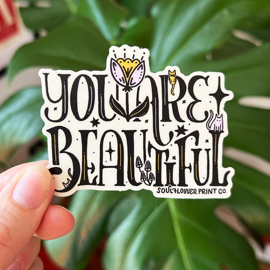 Vinyl Sticker | You Are Beautiful